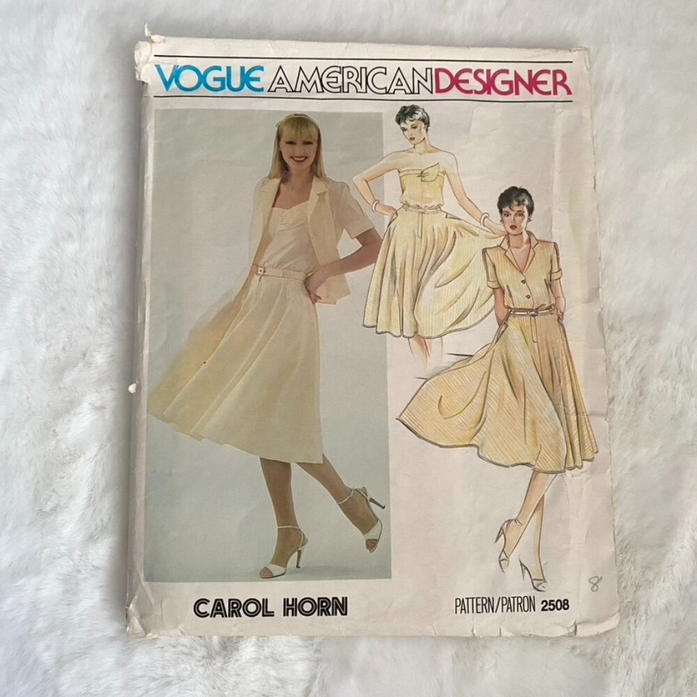 Vogue American Designer Coral Horn Sewing Pattern